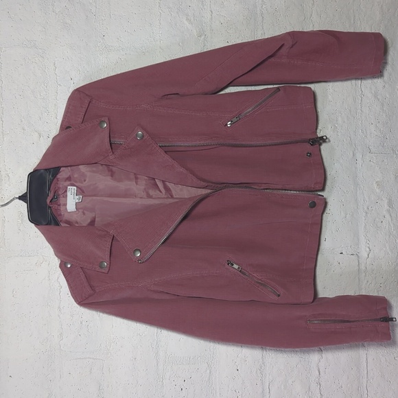 🩷 Pink Corduroy Moto Jacket - Picture 6 of 14